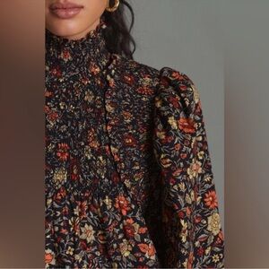 Anthropologie Plenty by Tracy Reese Smocked Floral
Mini Dress, Sz Small